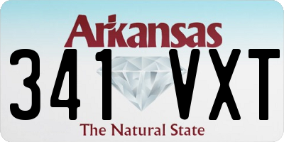 AR license plate 341VXT