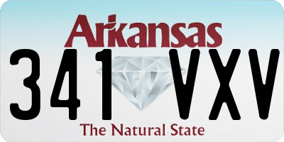 AR license plate 341VXV