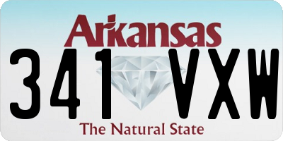 AR license plate 341VXW