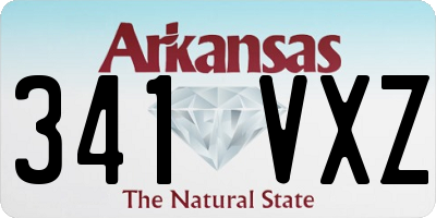 AR license plate 341VXZ