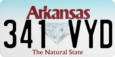 AR license plate 341VYD