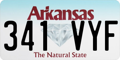 AR license plate 341VYF