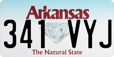 AR license plate 341VYJ
