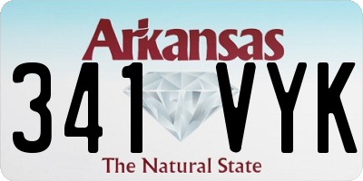AR license plate 341VYK