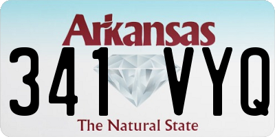 AR license plate 341VYQ