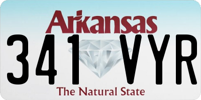 AR license plate 341VYR