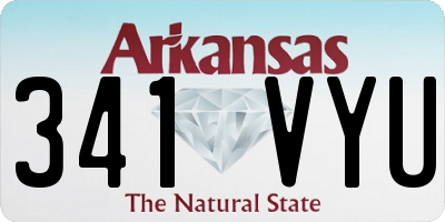 AR license plate 341VYU
