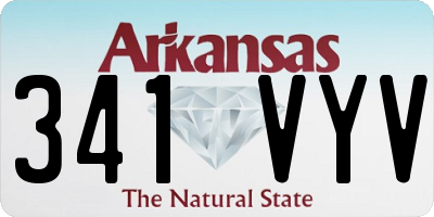 AR license plate 341VYV