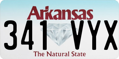 AR license plate 341VYX