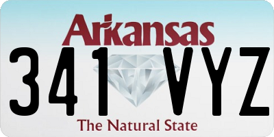 AR license plate 341VYZ