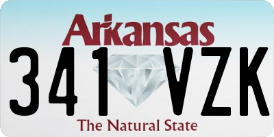 AR license plate 341VZK