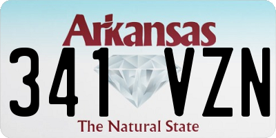 AR license plate 341VZN