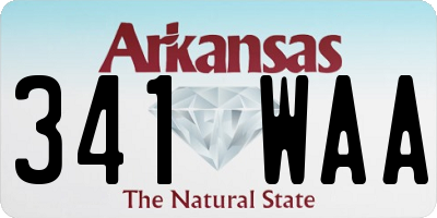 AR license plate 341WAA