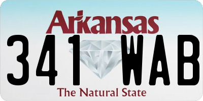 AR license plate 341WAB