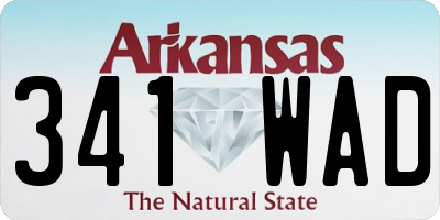 AR license plate 341WAD
