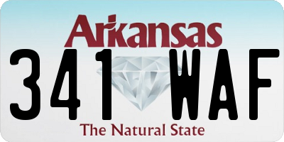 AR license plate 341WAF