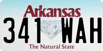 AR license plate 341WAH