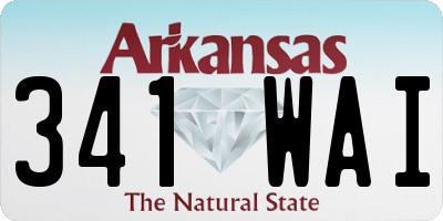 AR license plate 341WAI