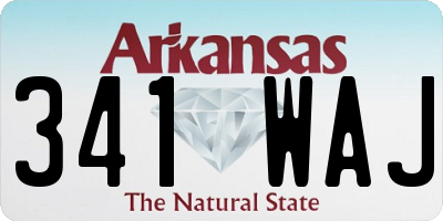 AR license plate 341WAJ