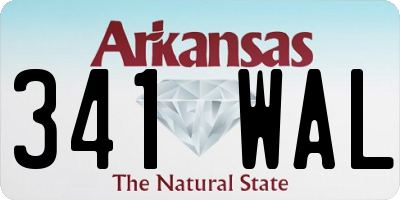 AR license plate 341WAL