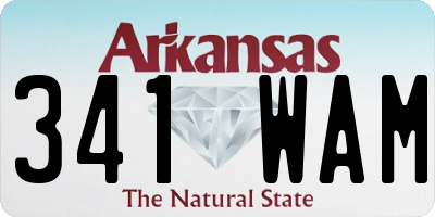 AR license plate 341WAM