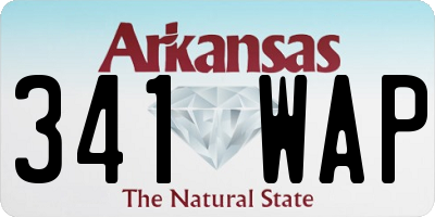 AR license plate 341WAP