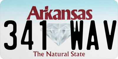 AR license plate 341WAV