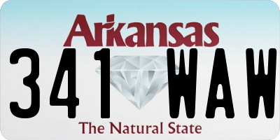 AR license plate 341WAW