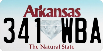 AR license plate 341WBA