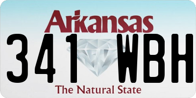 AR license plate 341WBH