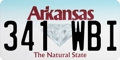 AR license plate 341WBI