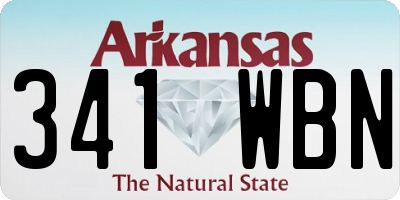 AR license plate 341WBN
