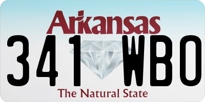 AR license plate 341WBO
