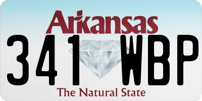 AR license plate 341WBP