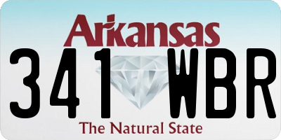 AR license plate 341WBR