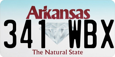 AR license plate 341WBX