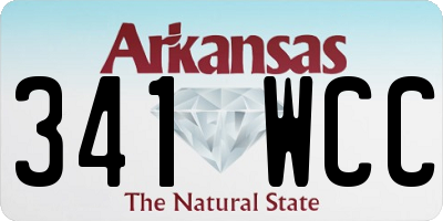 AR license plate 341WCC