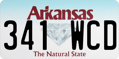 AR license plate 341WCD