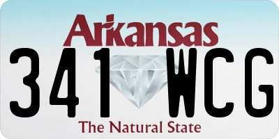 AR license plate 341WCG
