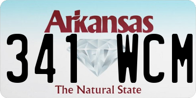 AR license plate 341WCM
