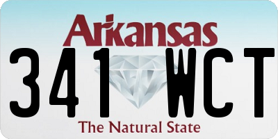 AR license plate 341WCT
