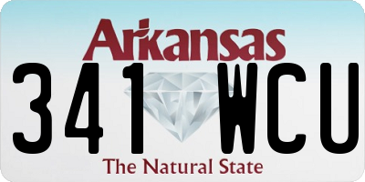 AR license plate 341WCU