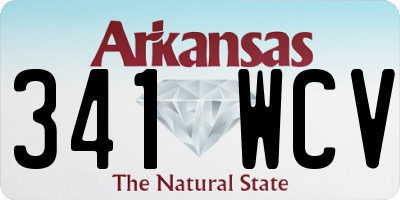 AR license plate 341WCV