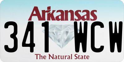 AR license plate 341WCW