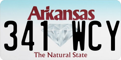 AR license plate 341WCY