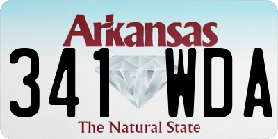 AR license plate 341WDA