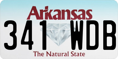 AR license plate 341WDB