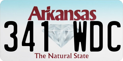 AR license plate 341WDC