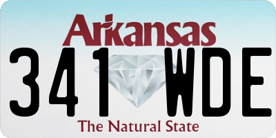 AR license plate 341WDE