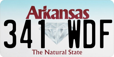 AR license plate 341WDF